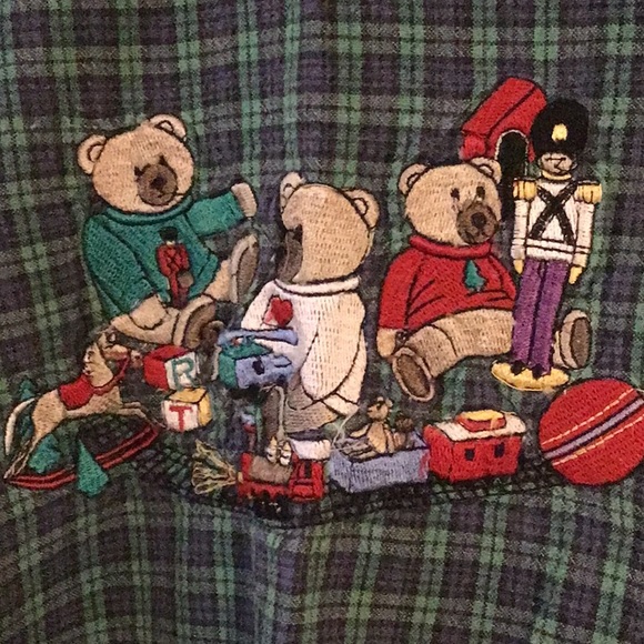 Vintage Bobbie Brooks Woman Holiday Christmas Shirt with Embroidery 22W/24W 3X - Picture 4 of 8